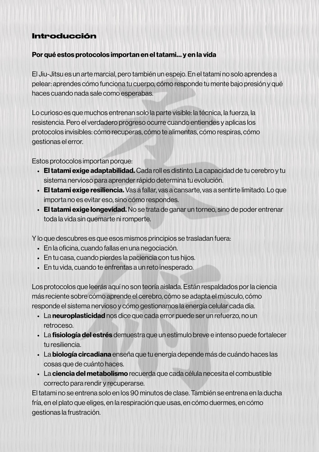 Manual de Longevidad en el Tatami