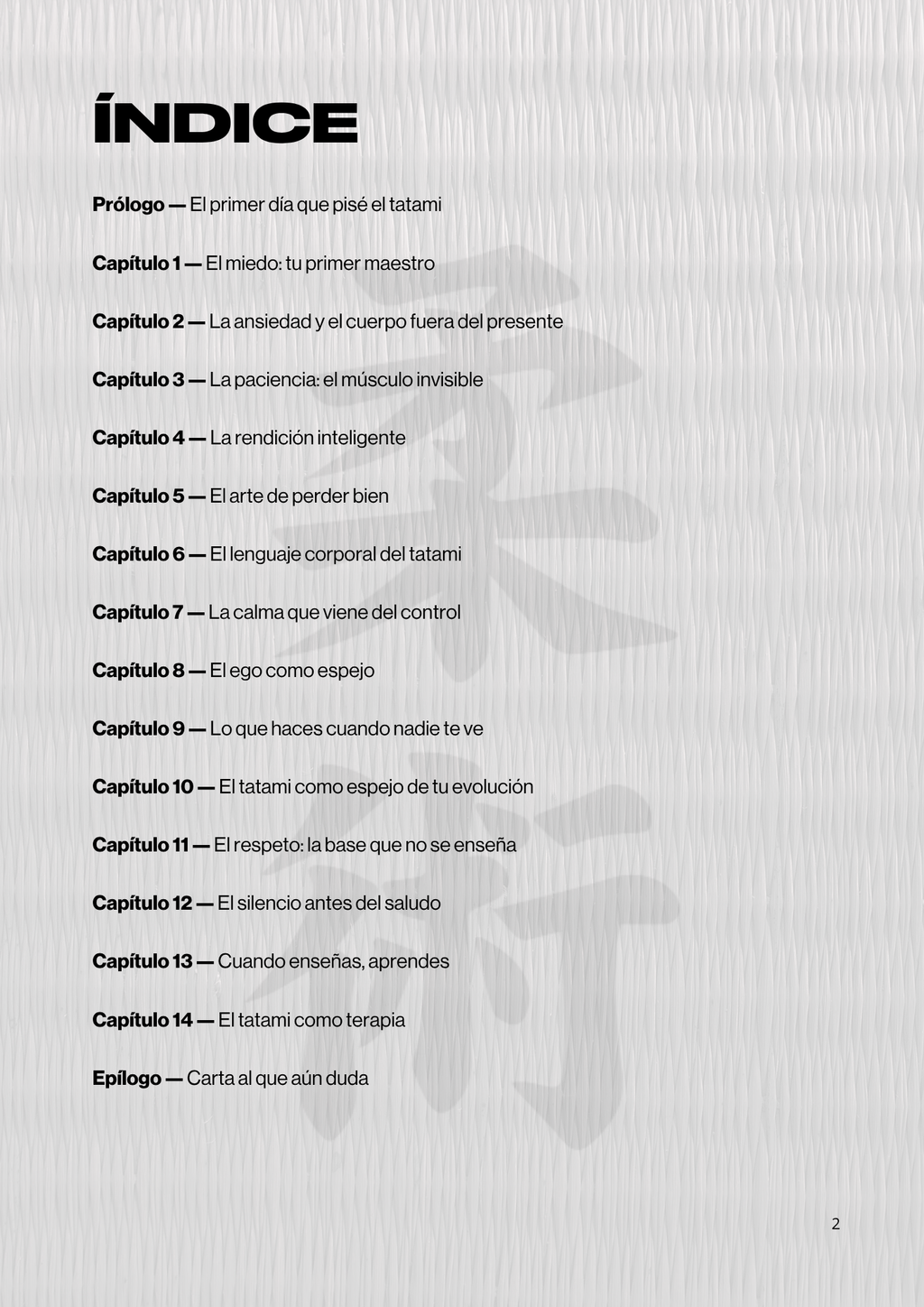 El Tatami como Terapia (Muestra gratuita)